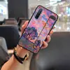 Adecuado para funda de teléfono móvil Oppo, Banda para la muñeca de carcasa blanda de moda, Textura creativa para hombre y mujer, Rima antigua, Nueva pintura con soporte