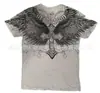 Camisa Lavada Redonda Personalizada Nova Tendência Americana Japonesa Tendência Solta Casual Versátil Manga Curta