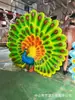 Escultura de Fibra de Vidrio Luminosa para Exteriores con Forma de Pavo Real Parque de Turismo Cultural Decoración del Paisaje Lámpara de Pavo Real Simulada