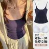 Ropa Exterior de Verano para Mujer Sexy Spice Girl Sin Mangas Ajustado Top de Alta Gama con Almohadilla en el Pecho Camisola
