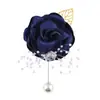 Set de 6 Piezas de Suministro Transfronterizo Europeo y Americano Novio y Novia Boda Hoja de Oro con Cuentas Muñequera y Ramillete Fabricante Venta al por Mayor Stock Disponible