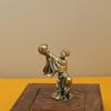 Colección de adornos de dieciocho Arhats de latón antiguo, retro, dragón, tigre, decoración de escritorio, cobre, hombre de bronce macizo en miniatura