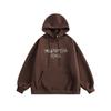 Género Otoño Nuevo Marca Japonesa de Moda Casual Combinable Sudadera con Capucha Estampada con Letras Abrigo Holgado para Pareja de Moda