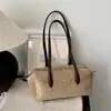 Bolso Boston de axila de nicho retro coreano para mujer, otoño, gran capacidad, minimalista, versátil para el trabajo, bolso de hombro