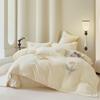 [Xiangling Youpin] Estilo Casual Ins Outono e Inverno Classe A Veludo Leite Bordado Conjunto de Quatro Peças Roupa de Cama Lençóis Cobertor