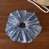 Goma para el pelo de malla súper elegante con perlas y tacto de alta gama, goma de satén nacarado, pasador de pelo estiloso, accesorio para el pelo de estilo francés con pliegues