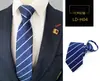 Gravata Formal de Negócios Masculina Sem Nós Zíper Preguiçoso 8cm Trabalho Profissional Listras Azuis Gravata de Puxar Fácil