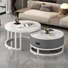Mesa de centro de pizarra para uso doméstico, juego de mesas de centro para sala de estar, mesa de centro para apartamentos pequeños, mesa de centro de lujo ligero, estilo nórdico moderno simple, popular en línea