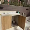 Puerta de Gabinete de Aleación de Aluminio para Patio Puerta de Gabinete para Exteriores Reja Metálica para Exteriores Puerta Lamina para Exteriores