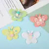 Accesorios de Tela Tridimensionales Mariposa Pequeña Corazón de Niña Mariposa de Lentejuelas de Doble Capa Pinza para el Cabello DIY para Niños Accesorios para el Cabello Pegatina de Tela