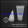 Tubo blando blanco transparente de 30 ml con tapa abatible para champú, botella de tubo, tubo blando de 30 g para desinfectante de manos