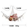 Red de Bolsillo Triangular para Juguetes de Niños Juguete de Peluche Cuerda de Algodón Tejido a Mano Encaje Hamaca Colgante de Almacenamiento