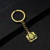 Llavero Decoración de Insignia Marroquí Retro de Venta Caliente Europea y Americana Accesorios Versátiles de Acero de Titanio Estilo Étnico para Hombres y Mujeres