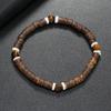 Amazon Aliexpress Joyería Transfronteriza Estilo Simple Europeo y Americano Pulsera de Concha de Coco Piedra Natural Turquesa Pulsera Estilo Étnico