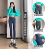 Leggings Originais Nine-Point Sharkskin para Mulheres, Alta Elasticidade, Controle de Barriga, Levanta Bumbum, Calças de Yoga, Caimento Justo, Resistente ao Frio, Dropshipping Disponível