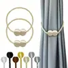 Nuevos Clips Magnéticos para Cortinas Transfronterizos, Accesorios Simples para Alzapaños de Cortina sin Taladro, Anillos Alzapaños para Cortinas al por Mayor con Imanes Fuertes