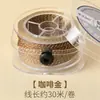 Hilo de algodón retorcido a mano estilo Tíbet con detalles dorados, cordón no elástico para manualidades y abalorios, directo del fabricante