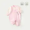Body de bebé Primavera y Otoño Algodón Puro Recién Nacido Mono de Manga Larga Ropa de Casa para Niños Ropa Interior Ropa para Gatear Ropa de Otoño