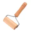 Rodillo de madera de haya para uso doméstico, rodillo de madera maciza de doble extremo, rodillo para masa de dumplings, rodillo para extender masa