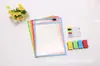 Bolsa de Archivo Infantil Borrable Lista para Usar del Fabricante, Bolsa de Almacenamiento de PVC Cosida, Bolsa de Archivo Transparente Vertical A4 para Colgar