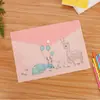 Bonito Cartoon File Bag Office Supplies Portable Information Bag Student Papelaria Prêmios Presente Snap Button Conveniente Bag