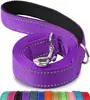 Guia de cachorro para cães grandes, anti-choque, refletiva, trançada, direto do fabricante, guia de passeio para cães no atacado, corda de treinamento, cinto de tração