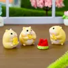 Miniaturas de Hamster Enfeites Fofos Acessórios de Decoração DIY Decoração de Mesa Carro Caixa Surpresa Fofa