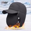 Chapéu masculino Nova moda coreana Casual Lei Feng Chapéu Inverno à prova de frio Nordeste Meia-idade Pai Vovô Chapéu de algodão