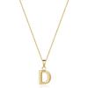 Collar con colgante de letra A-Z nuevo transfronterizo europeo y americano, joyería de moda, elegante y sencilla, regalo de cumpleaños, joyería para las fiestas