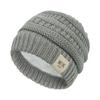 Accesorios calientes transfronterizos estándar MOK gorro de punto para bebé gorro suave de lana para bebé con forro polar 16 colores ventas directas de fábrica