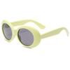 3311 Gafas de Sol Redondas de Montura Transparente Gafas de Sol Tendencia Hip Hop y2k Transfronterizas Amazon Protección UV UV400