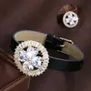 Pulsera Circular de Corazón de Gama Alta de Nicho Estilo Minimalista Versátil de Cobre Puro para Mujer Joyería Artículo Caliente Transfronterizo