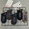 Calcetines Hongshuangyu para Hombre y Mujer de Doble Aguja de Caña Media Otoño e Invierno Casual Color Sólido Calcetines de Caña Media para Hombre de Doble Aguja con Raya Vertical de Algodón para Negocios