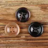 Botones de Cuerno Natural en Colores Niebla Clara, Café Oscuro y Café Claro con Decoración de Cuatro Agujeros para Abrigos de Cachemira, Suéteres y Cárdigans, Versátiles y Sencillos