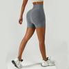 Pantalones de Yoga Slim Levanta Glúteos de Cintura Alta para Mujer, Entrenamiento de Pilates Deportivos Absorbentes de Humedad Shorts Fitness de Tres Puntos