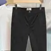 Overol estilo Hong Kong de otoño microelástico holgado recto pequeño pantalones casuales versátiles para hombre cómodos simples pantalones cortos de moda