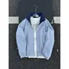 Tacto suave / Verano 2025 Camisa de Manga Corta con Cuello Retro Versátil Holgada para Hombre Color Azul Albaricoque Anti-puñaladas