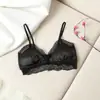 [Procesamiento y Personalización] Sujetador Invisible de Seda Francesa Nuevo Sujetador de Seda de Morera Sin Aros Lencería Sexy de Encaje
