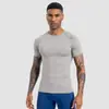 Ropa Deportiva Ajustada para Hombre, Ropa de Entrenamiento de Baloncesto y Running de Alta Elasticidad, Ropa Deportiva de Secado Rápido, Ropa de Compresión Transpirable de Manga Corta para Fitness
