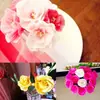 Papel Crepom Vermelho Arte Casamento Cor Casamento Material Crepom Rosa de Papel Borda Elástica Crepom Cena Material Flor Cravo