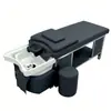 Lavabo Cerámico de Acero Inoxidable para Terapia Capilar, Lavado Estilo Tailandés, Circulación de Agua, Vaporización y Evaporación, Especializado para Salones de Belleza, Centros de Masaje y Peluquerías
