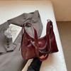 Bolsa de Grande Capacidade para Mulheres na Moda Outono 2025 Nova Casual Estilo Nicho Ombro Único Transversal Bolsa Tote para o Dia a Dia