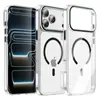 Funda magnética transparente para teléfono móvil adecuada para Apple 17Promax Iphone16Plus Alta transparencia Cubierta protectora dos en uno