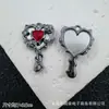 Accesorios de Estilo Oscuro Estilo Europeo y Americano Mariposa Negra Pistola Cruz de Rosa Colgante Pulsera de Cuentas DIY Collar