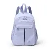 Bolsa de Ombro Dupla Multifuncional Transfronteiriça Feminina Nova Leve Casual ao Ar Livre Bolsa de Peito Nylon Repelente à Água Mochila de Viagem para Estudante
