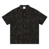 Camisa de Verano Estilo Americano Holgada Estampada para Hombre Retro Casual Nueva Simple Atractiva Moderna Estilo Desgastado Tierra Camisa