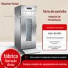 Comercial 32 carrinho de pão wake-up caixa de dupla camada de aço inoxidável com camada de isolamento térmico caixa de fermentação de massa de entrada de água automática