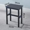 R* Taburete Cuadrado Simple Taburete de Comedor Silla de Entrenamiento para Mesa de Comedor en Casa Taburete de Hierro de Madera Taburete de Color Elevación Adulto Taburete de Taller de Fábrica