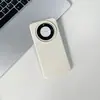 Funda de Teléfono de Color Sólido con Patrón de Lichi para Huawei P70PRO Agujero Grande MATE60 Tendencia P60PRO Funda Suave P70