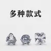 Brincos de Moda Coreana Novos Desejo Amazon Aliexpress Brincos Geométricos de Cristal Zircônia Conjunto de 6 Pares Atacado